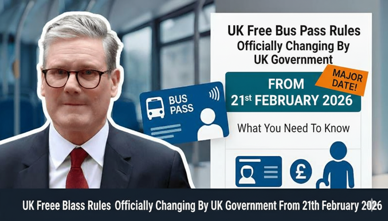 UK free bus pass rules changing 2026
